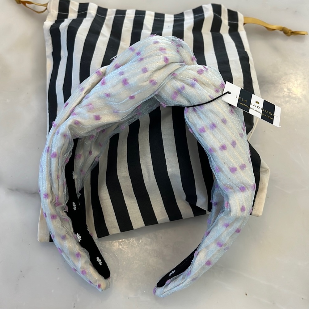 Lele Sadoughi Swiss Dot Greta Headband
